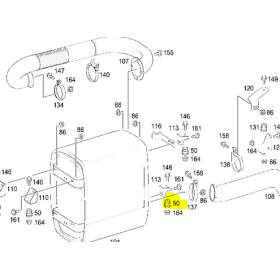 tassello antivibrante marmitta mercedes a0009980246