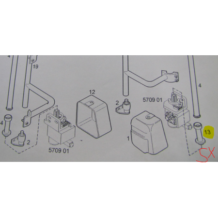 albero comando porta posteriore sx rototraslante iveco 42534740