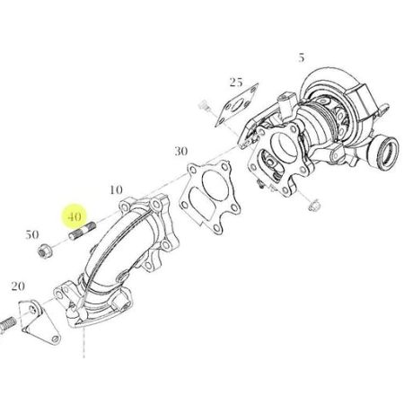 prigioniero collettore scarico citaro mercedes a0019902005 a0009906005