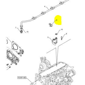 staffa cannette gasolio iveco 61586171