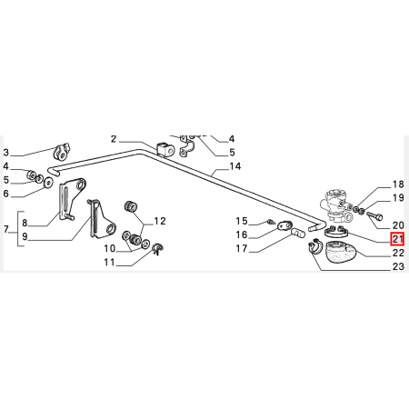 collare di fissaggio fiat 4381511