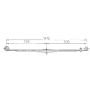 foglia balestra anteriore larghezza 70 iveco 8587382
