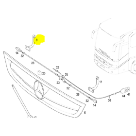 braccio/cerniera sportello frontale dx tourino mercedes a0007510451