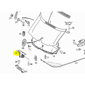 serratura cofano mercedes a9017500084