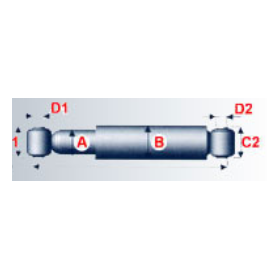 ammortizzatore anteriore e posteriore europolis 9.26 iveco 8010000648