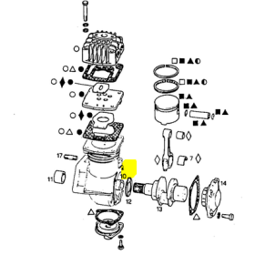 boccola anteriore compressore aria iveco 79033708