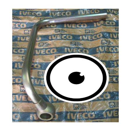 tubo in ferro occhiello da un lato circuito di raffred iveco 8821752