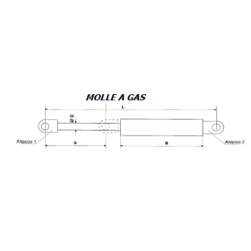 molla a gas stabilus 78441 510N L 717 iveco 8479291