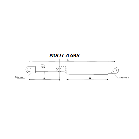molla a gas stabilus 78441 510N L 717 iveco 8479291