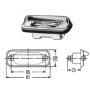 fanalino luce targa iveco 71701608mo