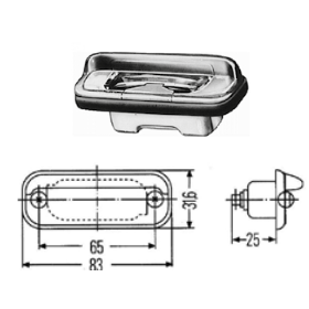 fanalino luce targa iveco 71701608mo