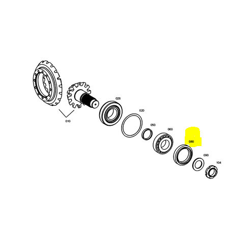 anello cambio zf 0730161121 iveco 42490499