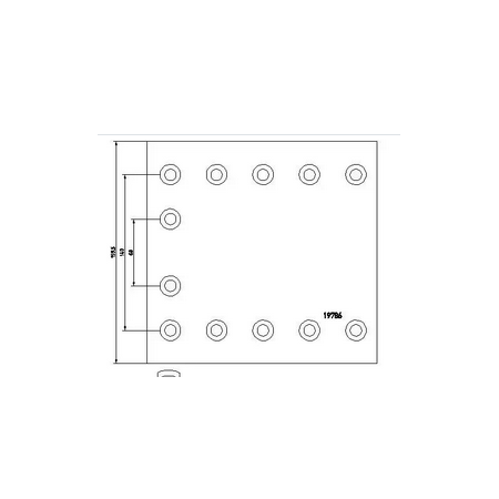 serie ceppi freno posteriore 8pz iveco 1906244 98443642 1906088
