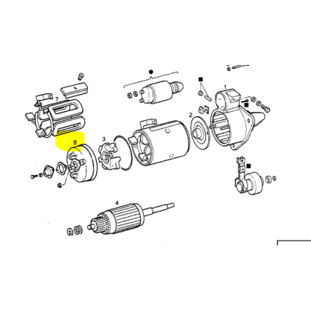 coperchio motorino avviamento iveco 79081047