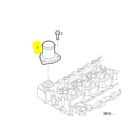 corpo termostatico europolis iveco 4895131