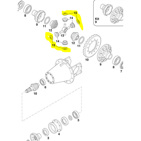 anello di spallamento per satellite differenziale iveco 4660954
