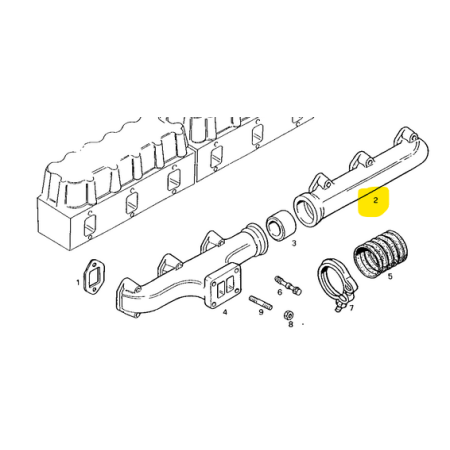 collettore di scarico my way iveco 61321104