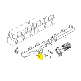 collettore di scarico 380 iveco 61321103