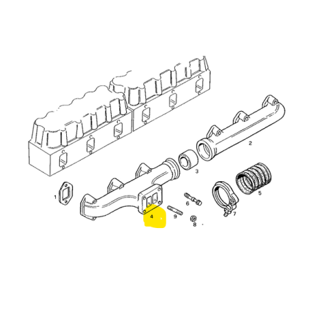 collettore di scarico 380 iveco 61321103