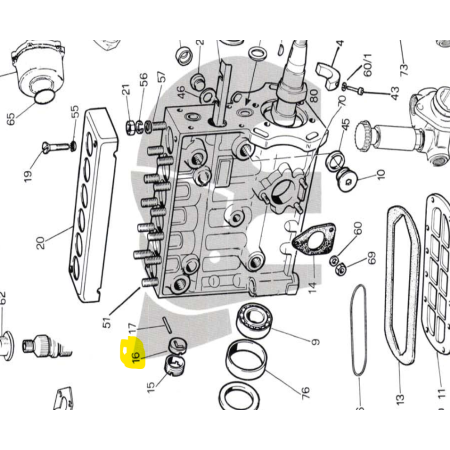 boccola di guida per pompa iniezione iveco 9929611 772354