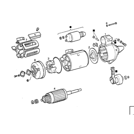indotto motorino avviamento marelli 072163201010 iveco 79080373