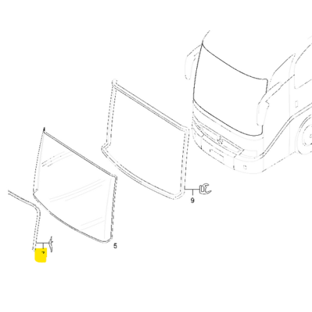 guarnizione parabrezza esterna tourino mercedes a0006710920