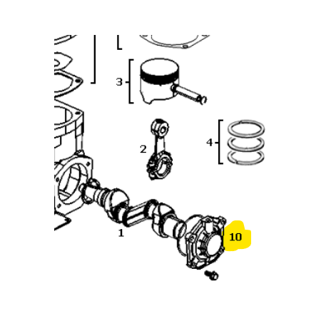 coperchio posteriore compressore marelli iveco 79034430