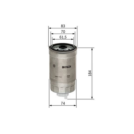 filtro gasolio ad avvitare bosch 1457434293/1457434198 iveco 46471844 9947995 9951033 9951033