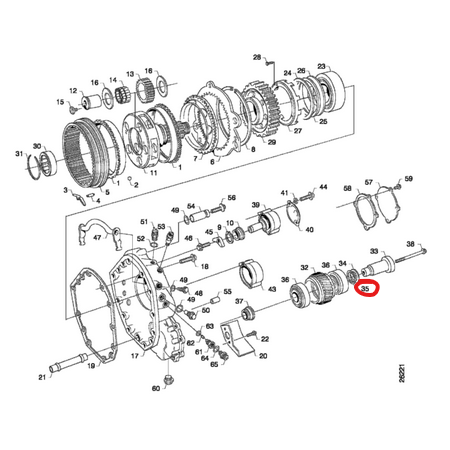 guarnizione coperchio cambio scania 1320443