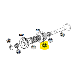ingranaggio retromarcia cambio zf gruppo Z iveco 8857098