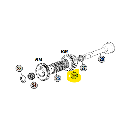 ingranaggio retromarcia cambio zf gruppo Z iveco 8857098