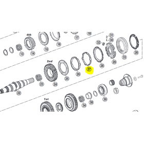 anello cambio zf 1290304366 S6-80 iveco 93163384