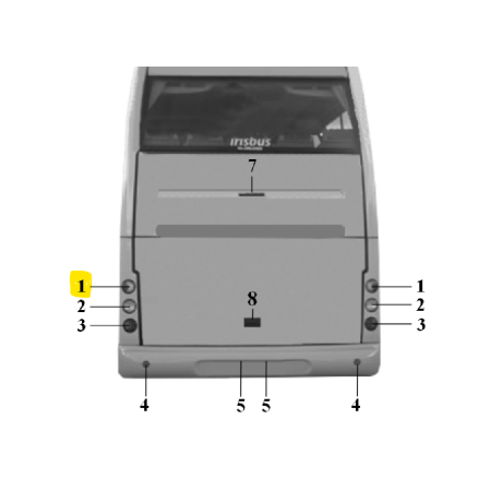 fanale poster. rosso stop dx/sx HELLA 2TA 964 169-067 iveco 71701599