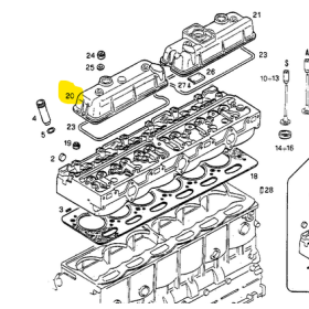 coperchio punterie motore iveco 98418729 8829611