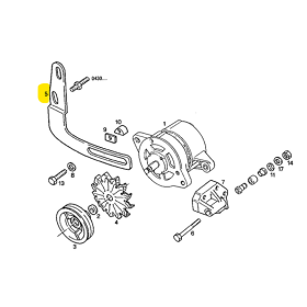 staffa di registro tensione alternatore cacciamali iveco 98435667