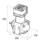 compressore aria monocilindro marelli acx66b iveco 99440232