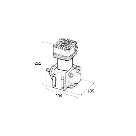 compressore aria monocilindro marelli acx66b iveco 99440232