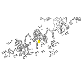 coperchio/carter distribuzione motore 8040.45 eurocargo iveco 500321670
