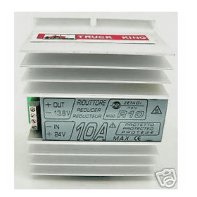 Riduttore Di Tensione 24v a 12v R10 Marca Zetagi 10 Amper
