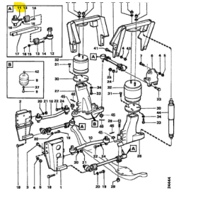 articolazione tirante differenziale scania 638844