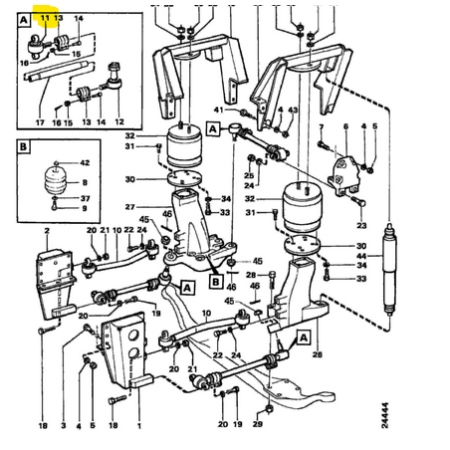 articolazione tirante differenziale scania 638844