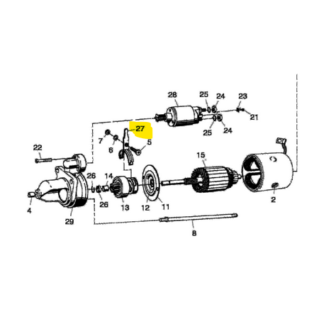 leva motorino avviamento scania 238929