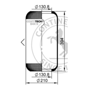 CONTITECH AIR SPRING 644 N Soffietto, Sospensione pneumatica man 81436010017