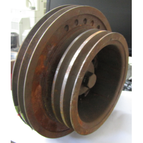 puleggia motore a 5 gole cinghie avx 13 iveco 61317253
