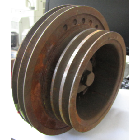 puleggia motore a 5 gole cinghie avx 13 iveco 61317253