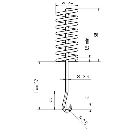 molla ganasce a pressione 316 iveco 1269512 evo 82820001700 man 69000440717