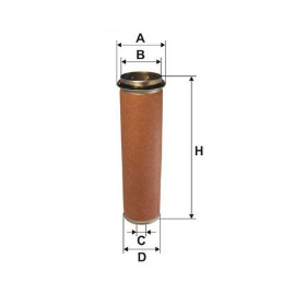 filtro aria secondario h 365 dm124 iveco 1902131 2241329 8321422