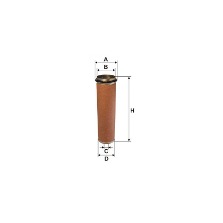 filtro aria secondario h 365 dm124 iveco 1902131 2241329 8321422