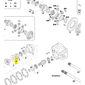 anello di appoggio differenziale iveco 7984660