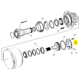 coperchio mozzo posteriore iveco 42534372